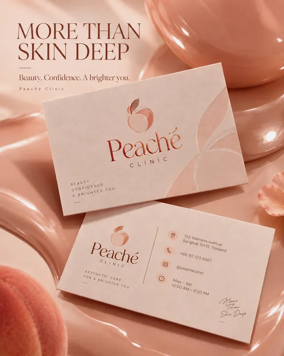 Визитки Peaché Clinic